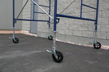 Load image into Gallery viewer,  Complete 10 ft high scaffold tower with casters and 7 ft platforms