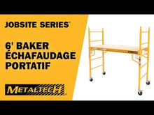 Charger et lire la vidéo dans la visionneuse de la Galerie, Échafaudage Intérieur Jobsite series 6' Baker