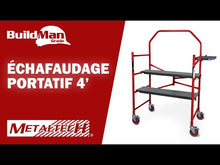 Charger et lire la vidéo dans la visionneuse de la Galerie, Mini Échafaud intérieur Buildman 4'