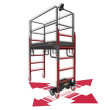 Load image into Gallery viewer, Complete motorized scaffolding system with Buildman™ 6&#39; baker scaffold 
