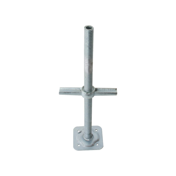 Galvanized levelling jack with plate of 24″ 